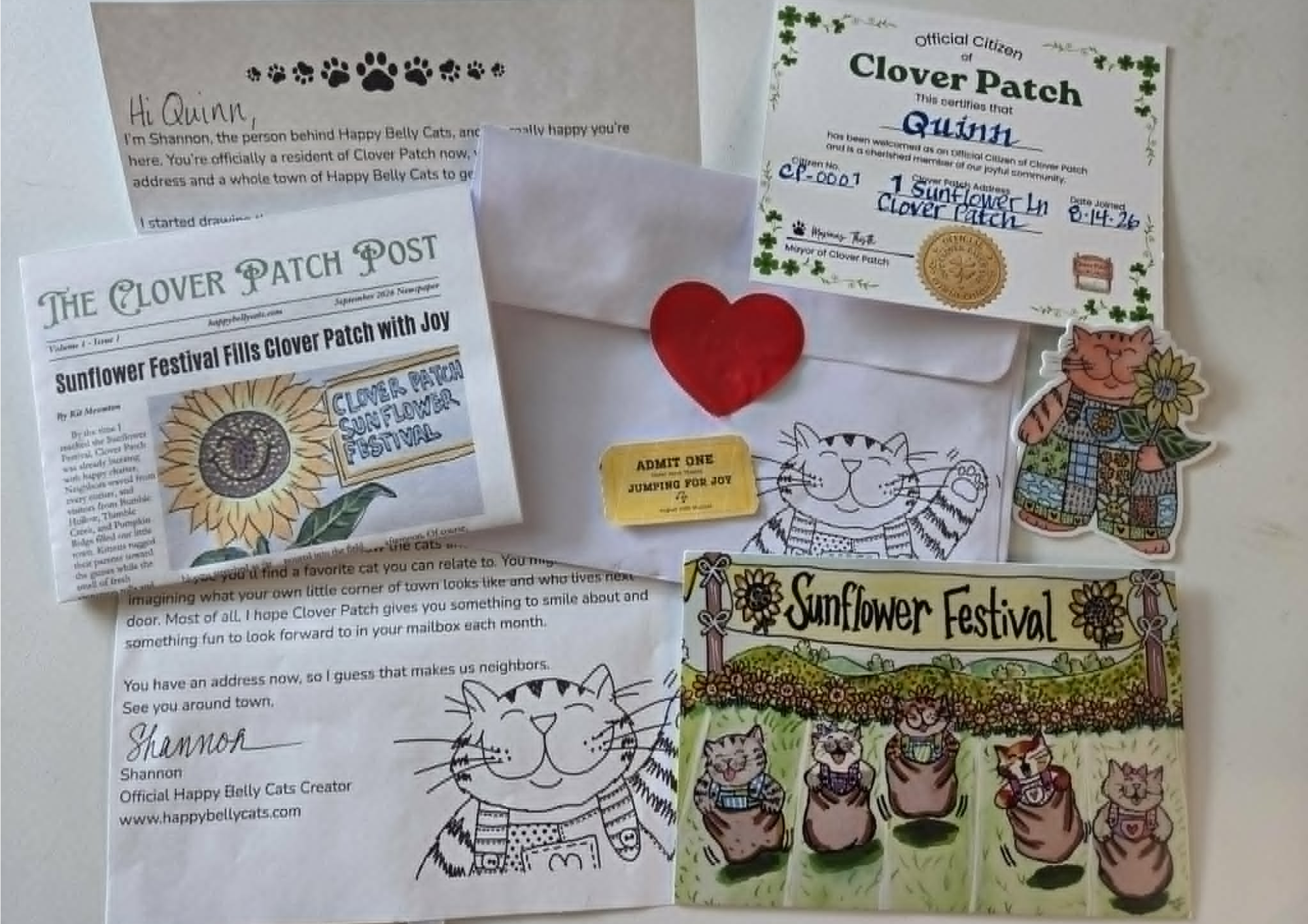 Happy Belly Cats Meow Mail